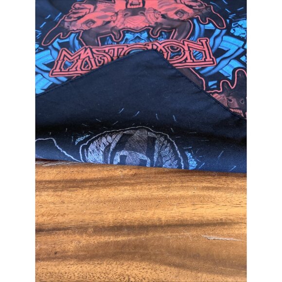 Official Mastodon Bandana Black 19” X 21” - Picture 8 of 10